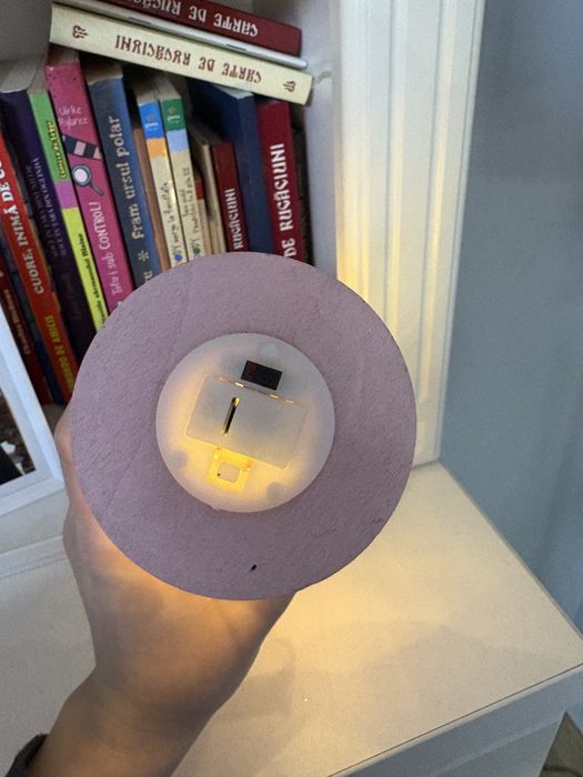 Decoratiune trandafir cu luminite