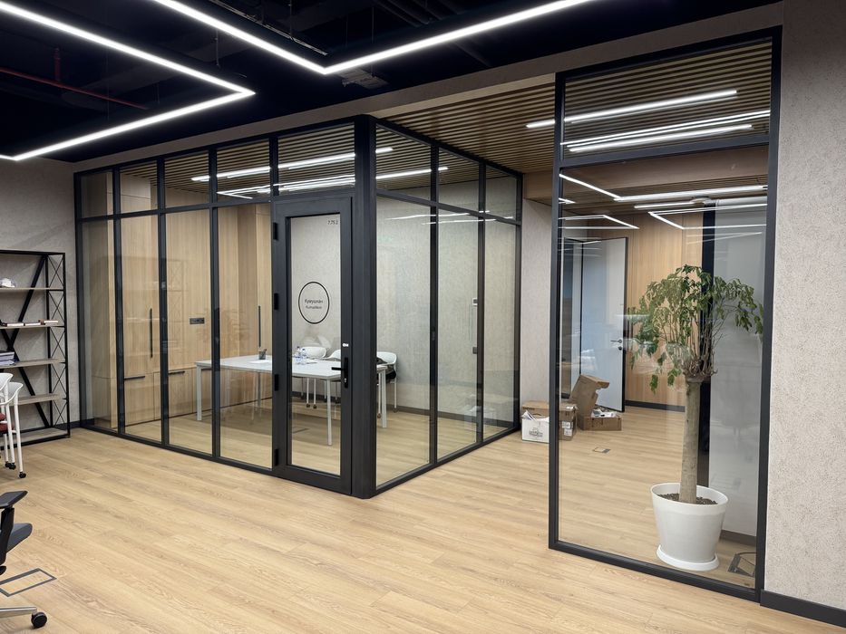 Офисные стеклянные перегородки в Ташкенте