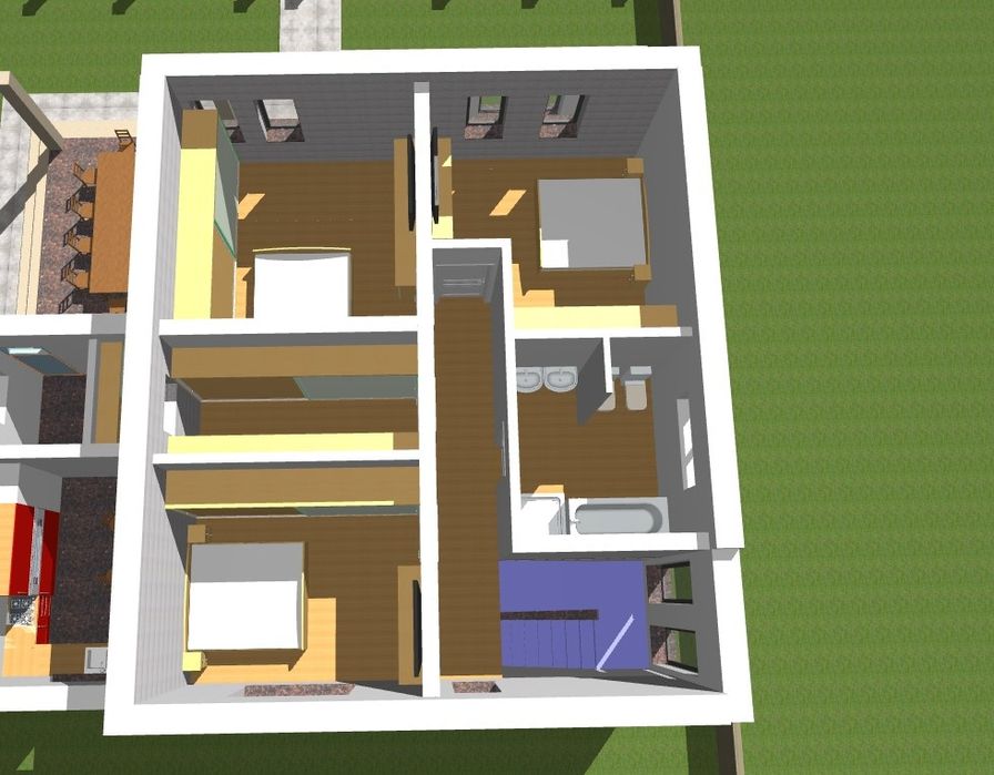 Casă Zimandcuz, cartier nou la intrare dinspre Arad pe partea stanga
