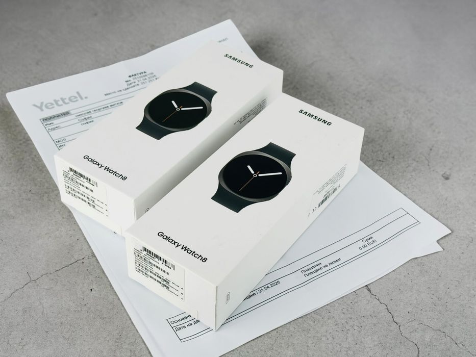 НОВ! Samsung Galaxy Watch 8 BT 44mm Graphite / Silver 3г. Гаранция!