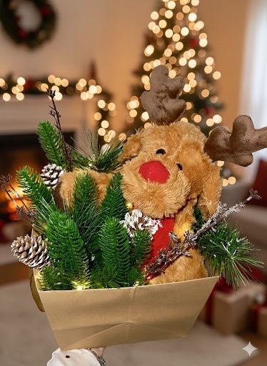 Ръчно изработени подаръци (мече, играчки, рози, цветя)