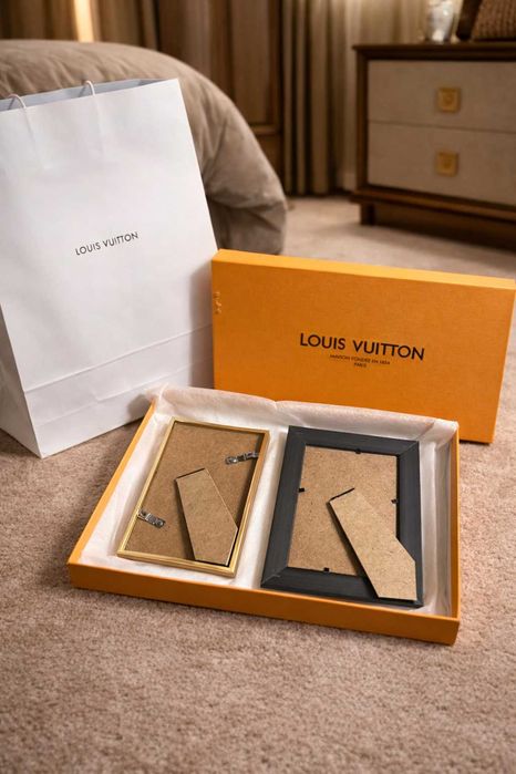 унисекс подарък рамкa  луис вютон louis vuitton мъжки дамски златни LV