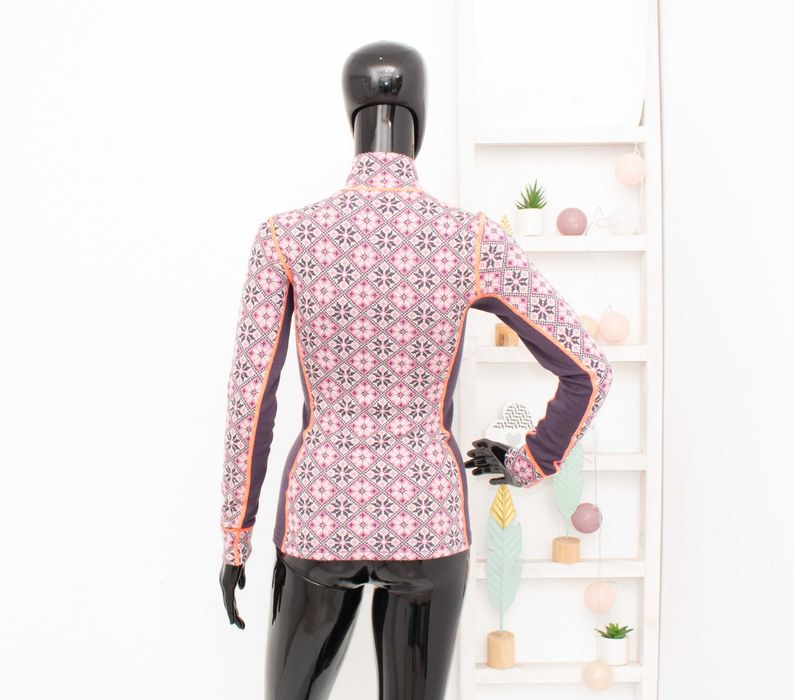 Kari Traa дамска мерино блуза с цип термо бельо 100% мериносна вълна S