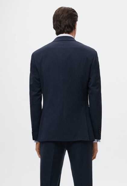 Sacou blazer de lux 54 XXL Eduard Dressler lana REDA super 150' navy