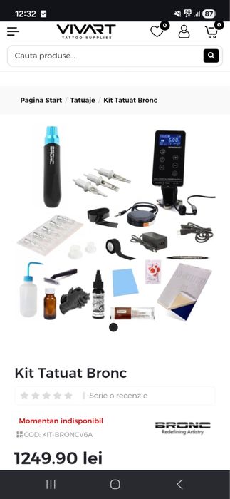 Kit de tatuat bronc v6