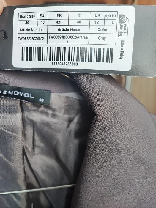 Sacou scurt dama/ Blazer/Jacketa line crop Marimea 40