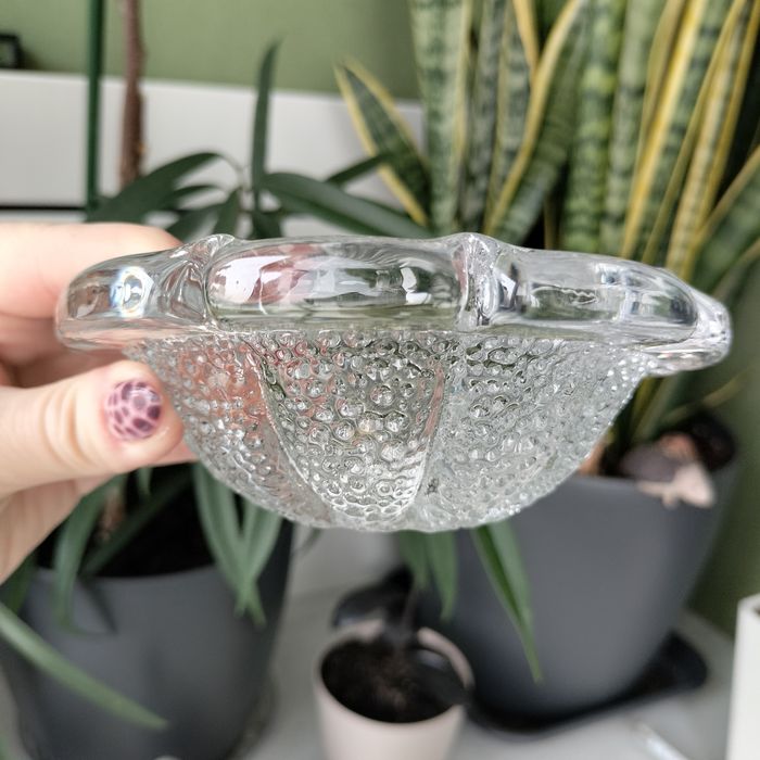 Пепельница гусь хрустальный