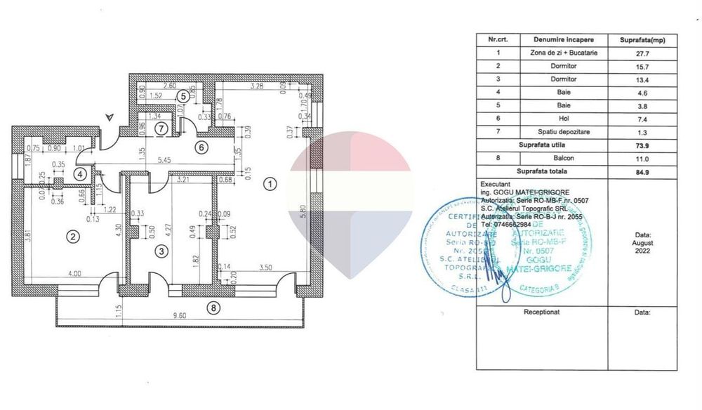 3 camere Timpuri Noi | Loc de parcare