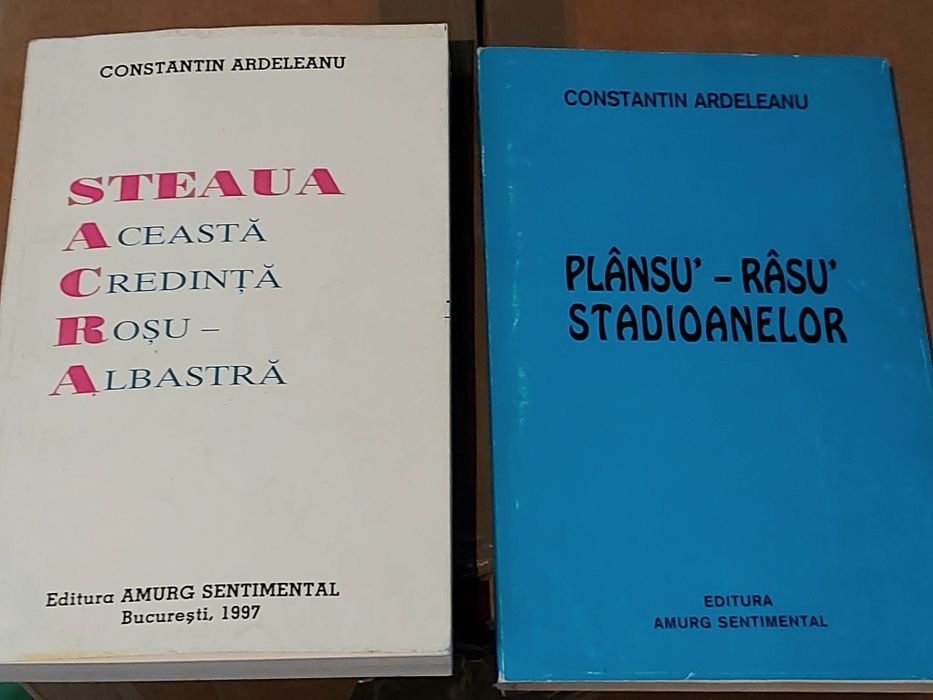 Set cărți cu DEDICAȚIE ȘI SEMNĂTURĂ – Constantin Ardeleanu (STEAUA)