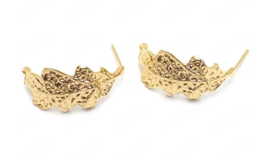 Cercei placati cu aur 24K