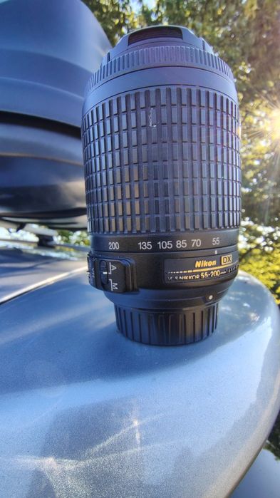 Obiectiv 55-200mm DSL folosit pe nikon