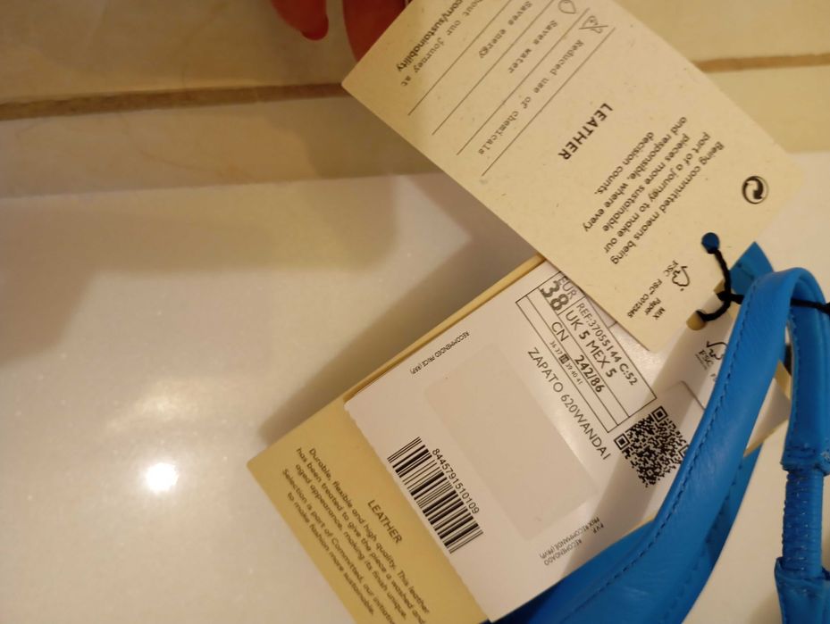 Дамски обувки, нови, естествена кожа