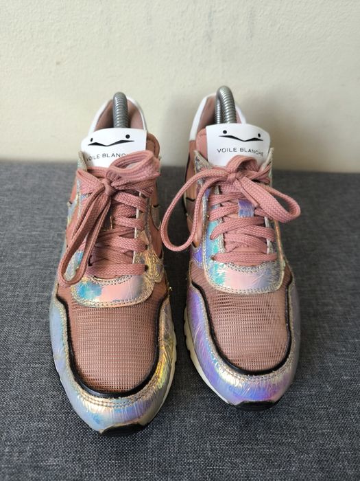 Sneakers Voile Blanche pink metal