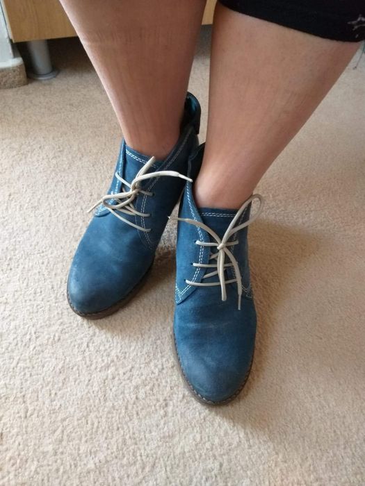 Botine dama din piele intoarsa