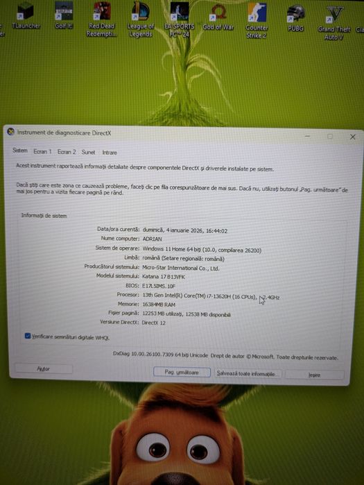 Vând sau Schimb Laptop MSI Katana 17