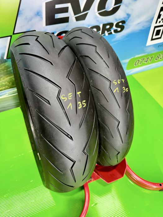 Set Anvelope 2024 Maxiscuter Pirelli Diablo Cauciuc Fata spate set135