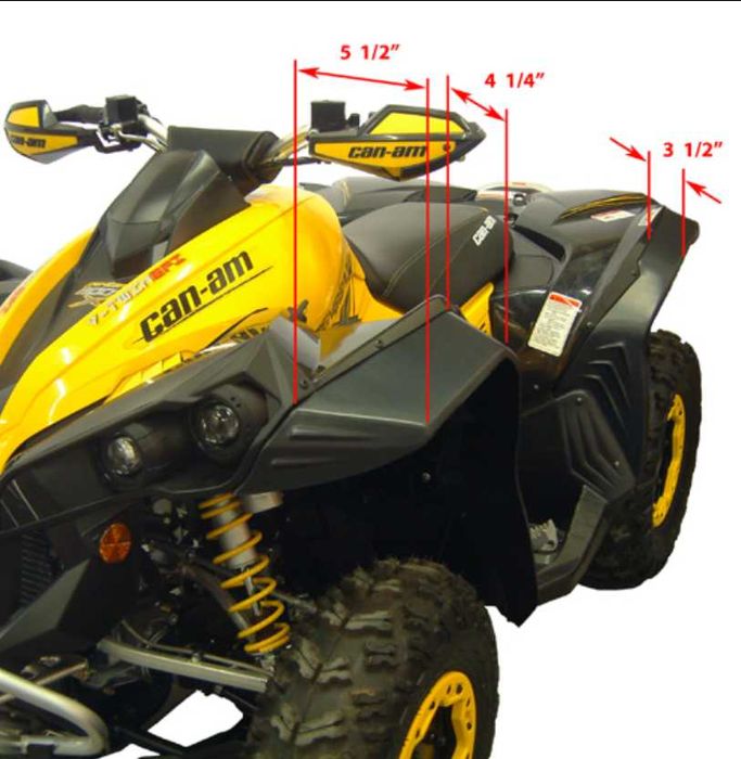 Широки подкалници , уширители вежди Can Am Renegade 500,650,800,1000