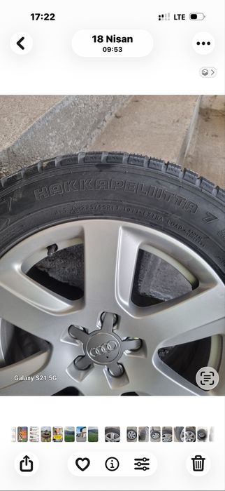 Vand jante originale audiR17 si cuciucuri R18 m+s