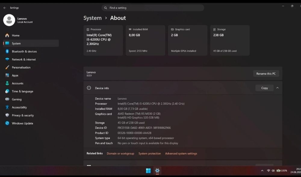 Lenovo v310-15isk