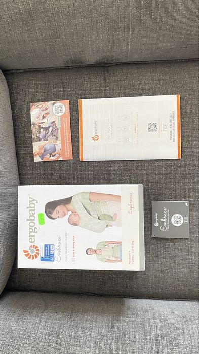 Marsupiu Ergobaby Embrace – Sage Meadows | Ergonomic | Aproape nou | Marsupiu bebe