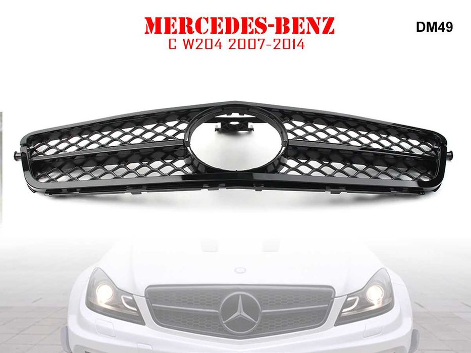 Предна Решетка AMG Mercedes C W204 Мерцедес Ц В204 08-14 г АМГ