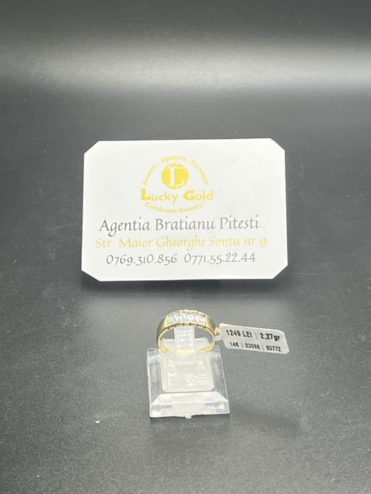 Inel aur 14k 2.27 gr marimea 17 cod 23086