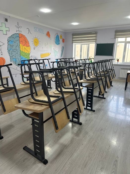 Школьные парты, одиночные и двойные