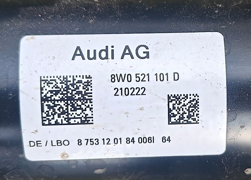 Planetare și Cardan complet Audi Quattro 8W an 2022