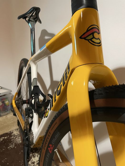 Gravel/ciclocorss/bicicleta carbon NOUĂ!  Cinelli King Zydeco II Orange Safari Shimano GRX Di2 2x12V