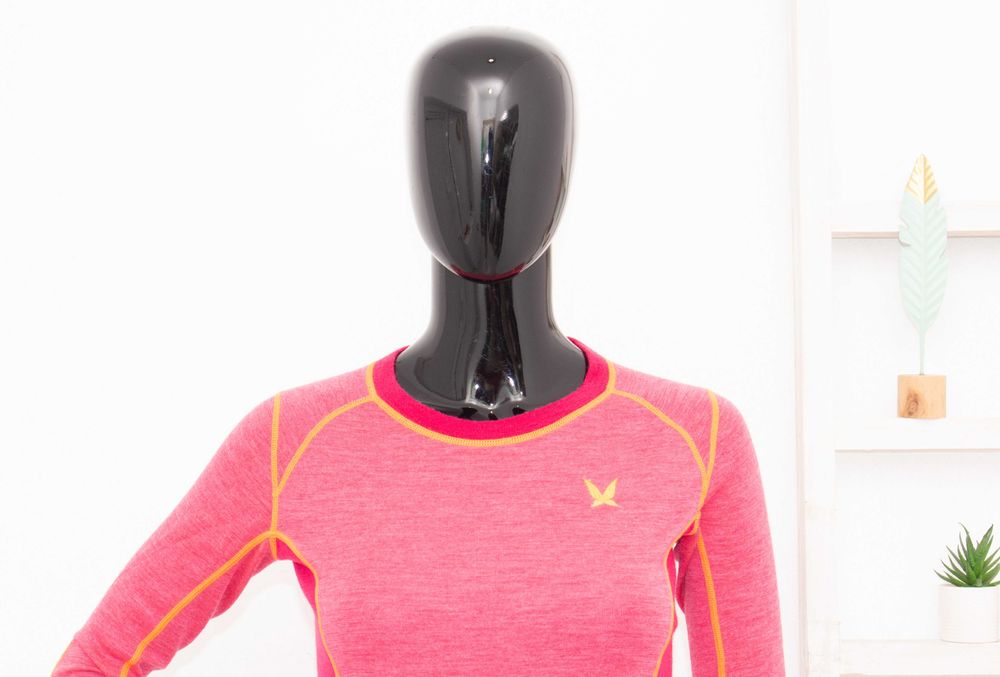 Kari Traa дамска мерино блуза розова термо бельо от мериносна вълна S