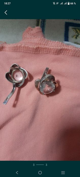 Серги серебро кымыс сырга