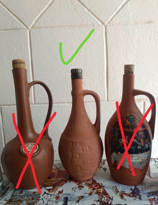 Бутылки для вина, интерьера (керамика)