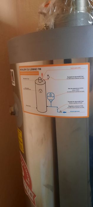 Vând  Boiler pe lemne