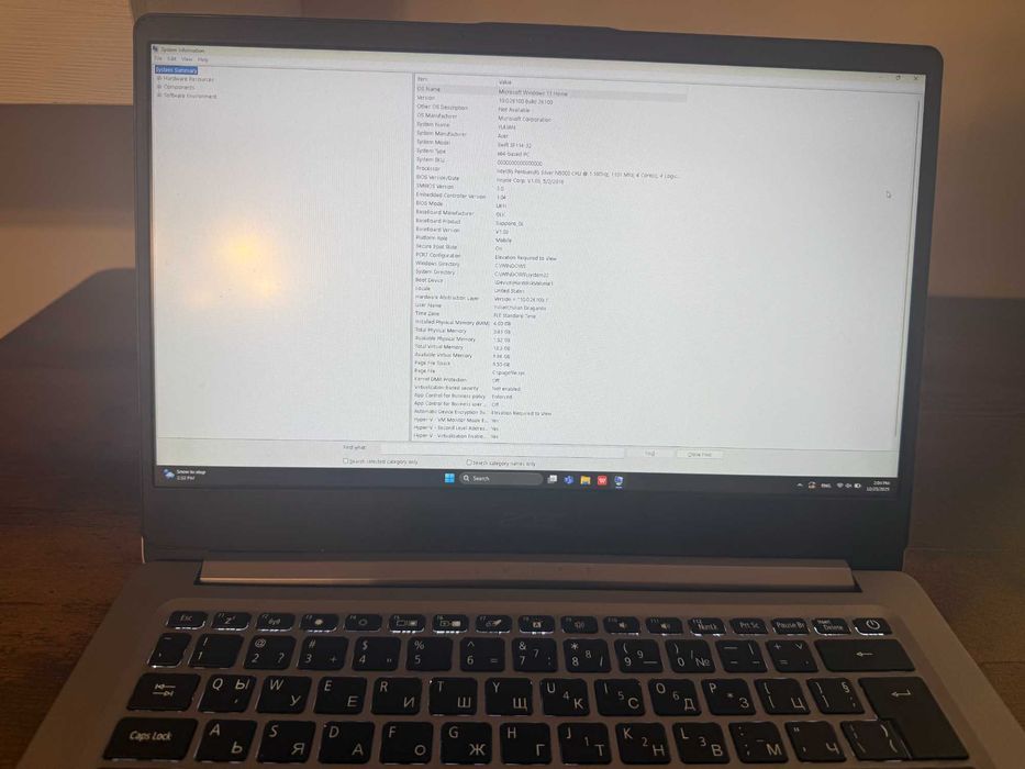 Лаптоп Acer Swift Intel Pentium SSD 256GB + подсветка