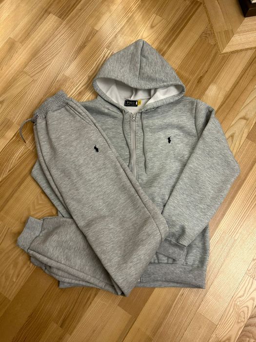 Trening Polo Ralph Lauren – hanorac + pantaloni (gri)M/L