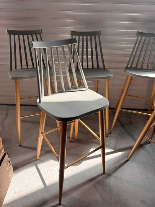 Бар столове Vanessa / Lavida, Сив цвят, Налични 18бр. с намалена цена !