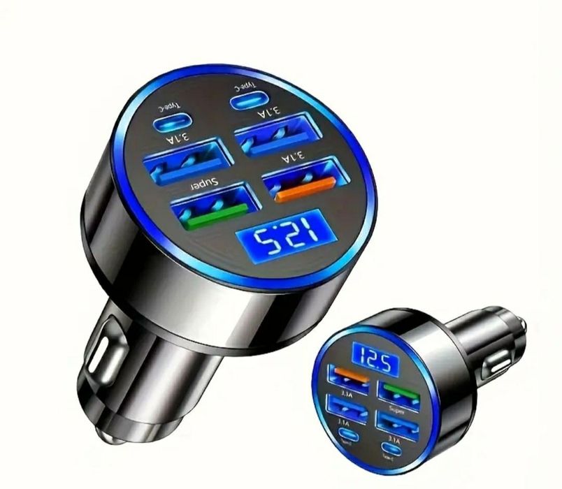Incarcator auto Fast Charger cu Tip C si Usb