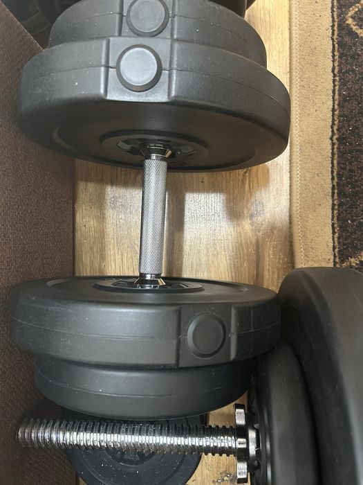 Дъмбели и щанга 65кг