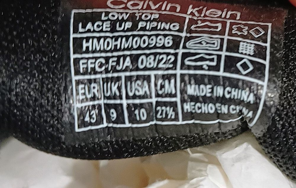 Vând adidas Calvin Klein originali din piele nr.43