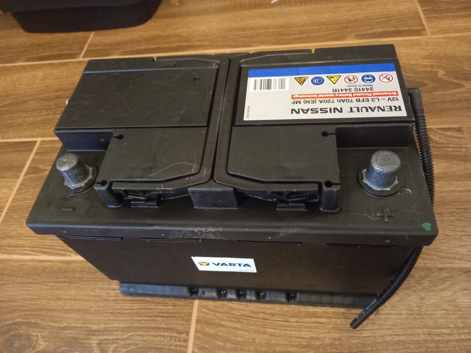 Acumulator, baterie,originala,EFB,Varta,Nissan Renault 70Ah/720A.