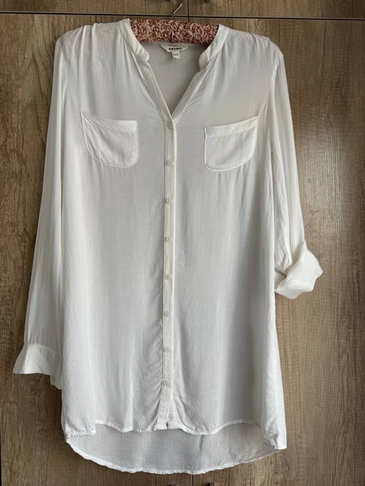 Белая хлопковая рубашка Koton (размер XS / 34)
