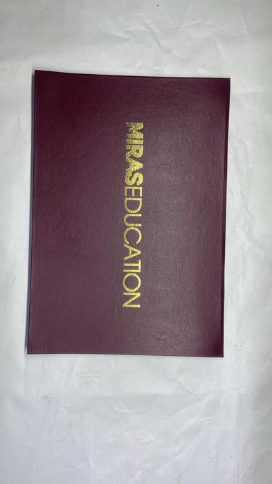 книга диплом Miras University diplom