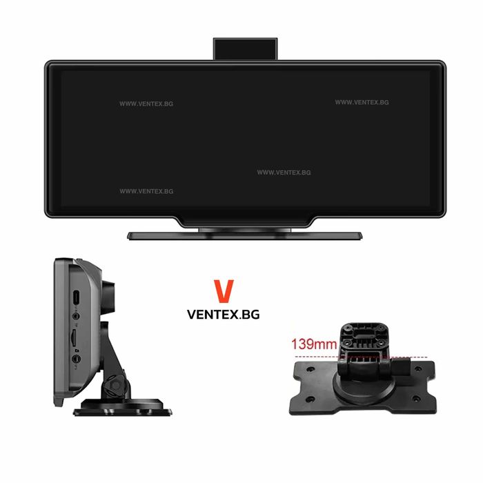 Универсална мултимедия за кола 10 инча, Carplay Android Bluetooth USB