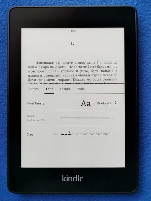 Kindle Paperwhite 10 Gen. WiFi, Bluetooth, 6in, PQ94WIF с подсветка