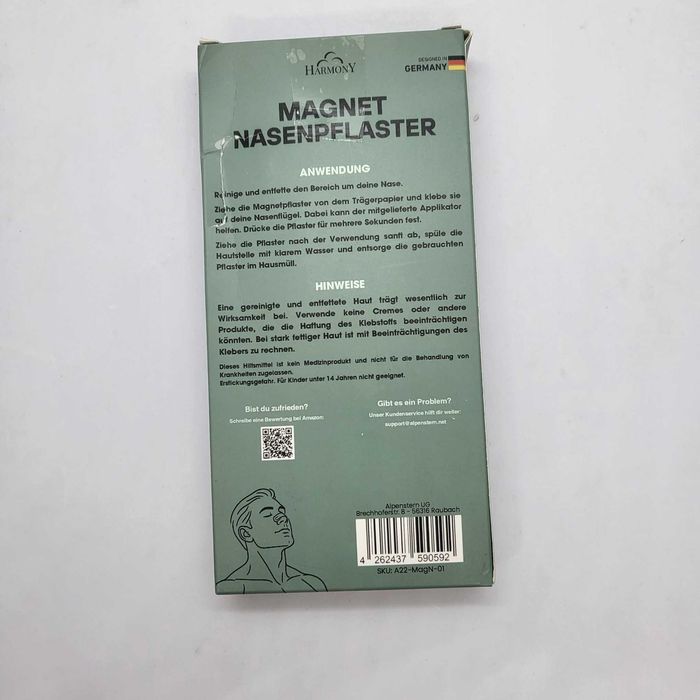 НОВИ Магнитни лепенки за нос против хъркане HARMONY (60 бр)