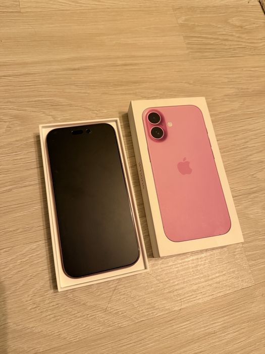 Telefon mobil Apple iPhone 16, 128GB, 5G, Pink