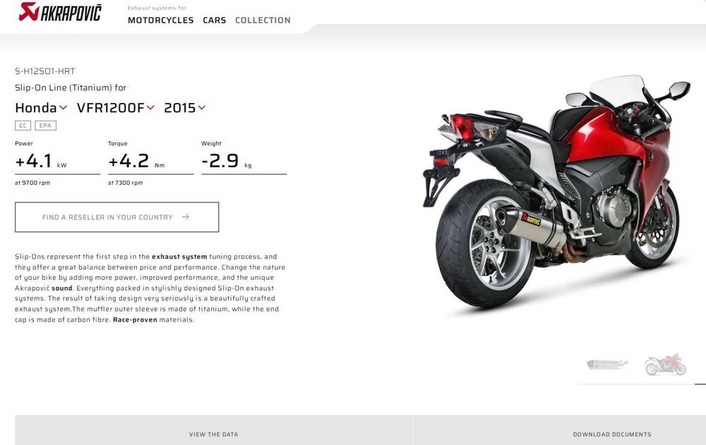 Акрапович Honda VFR1200