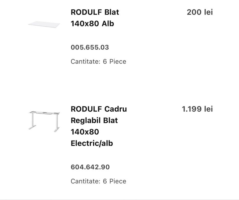 9 Birouri - IKEA Office RODULF desk