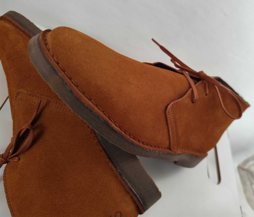 Ghete chukka 40 41 43 premium PURO EGO NOI piele naturala moale camel