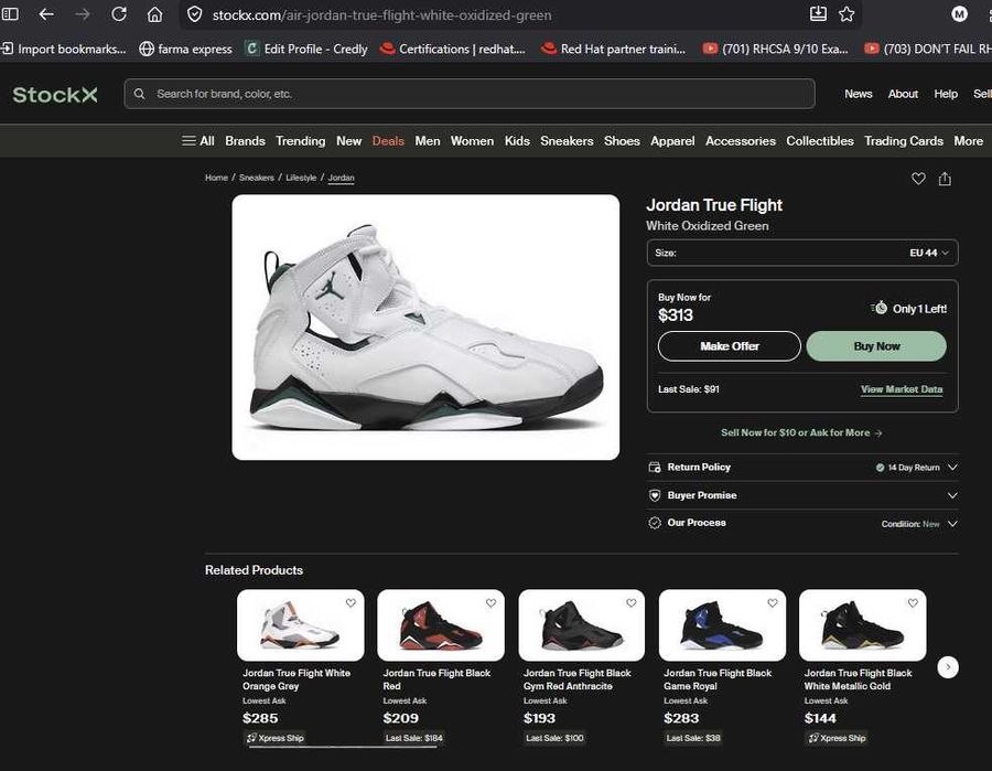 Jordan Jumpman True Flight Oxidized Green 44